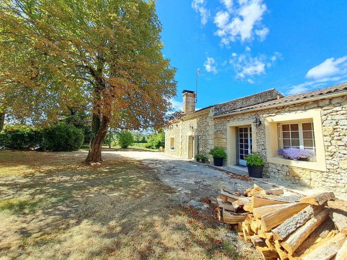 Bleu Raisin Bed & Breakfast Les Salles-de-Castillon Exterior foto