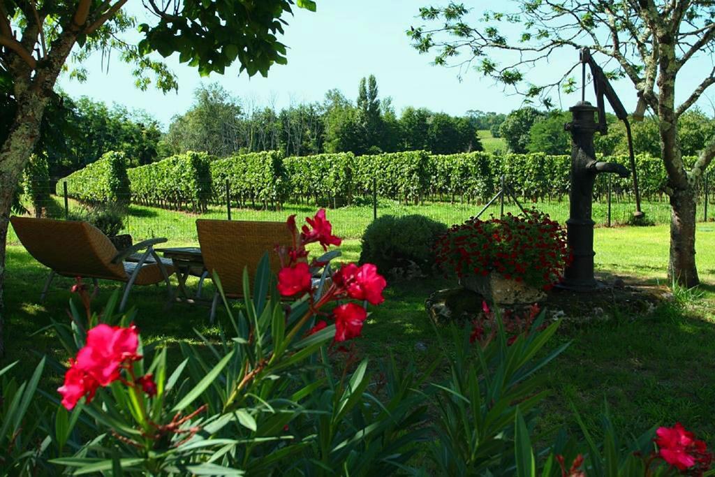 Bleu Raisin Bed & Breakfast Les Salles-de-Castillon Exterior foto